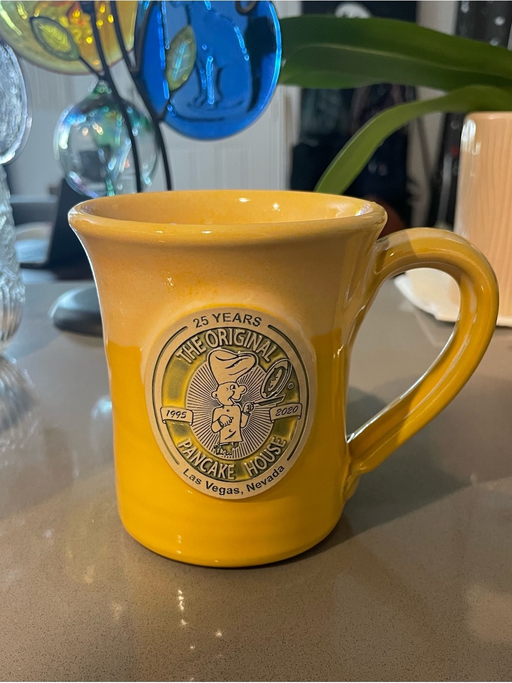 Deneen Pottery The Original Pancake House Las Vegas Yellow Mug